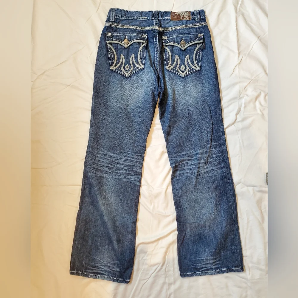Mens Buckle Jeans - Picture 3 of 4